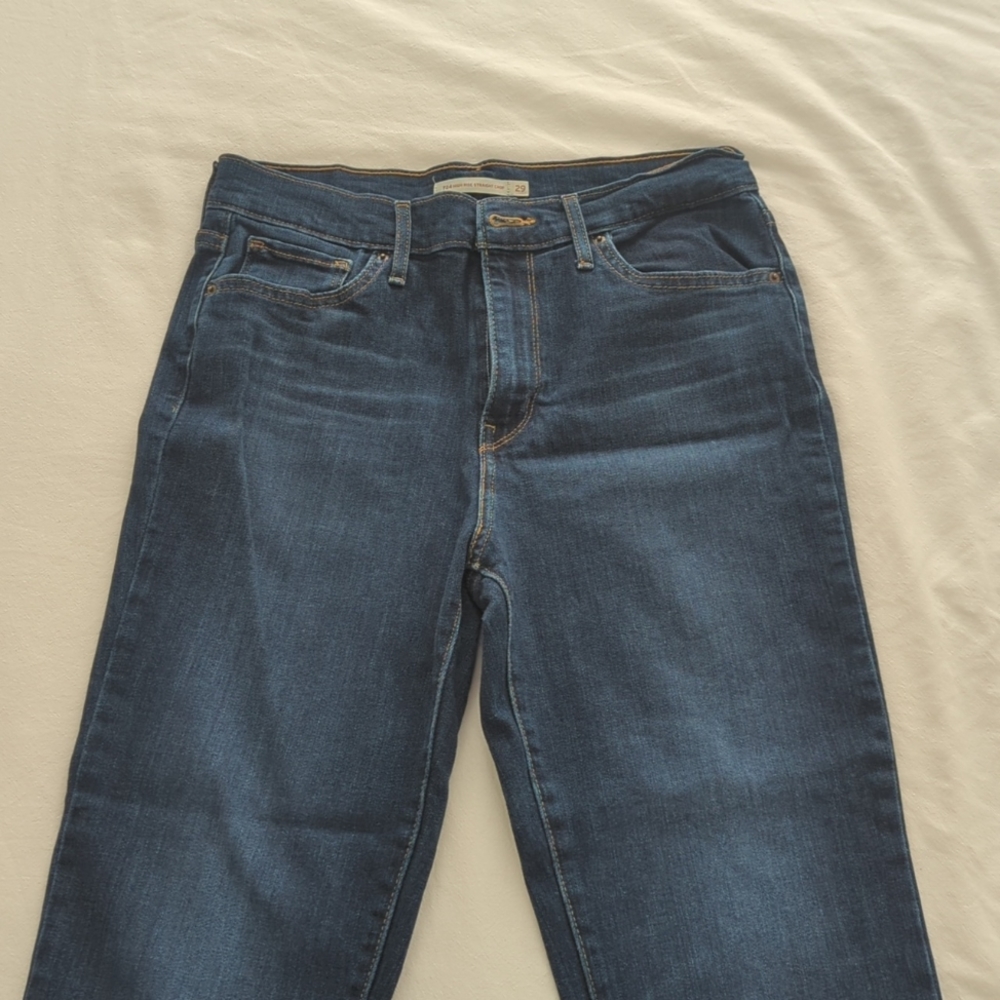Levi's 724 high rise straight crop jeans - size 29